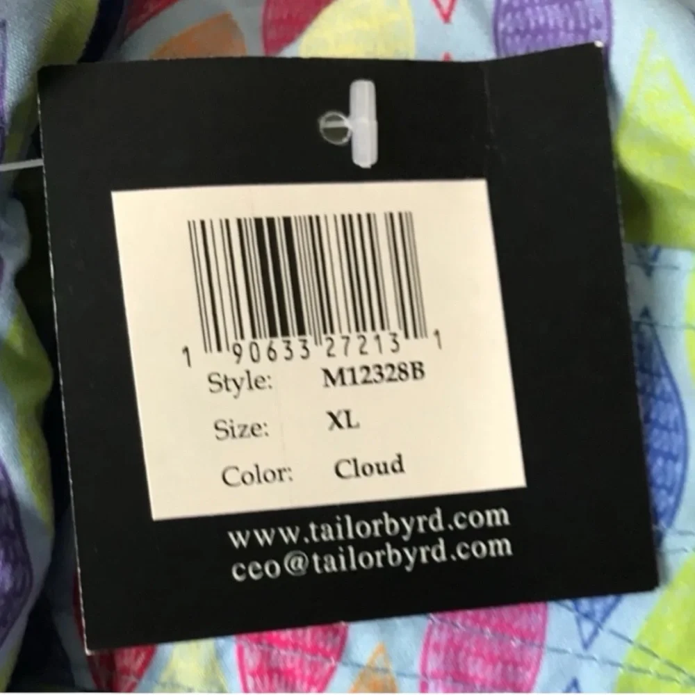 TAILORBYRD Men Size XL Cloud‎ Allover Print Brief Lined Swim Shorts Trunks Beach